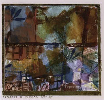 Paul Klee Painting - Windows and palm trees Paul Klee
